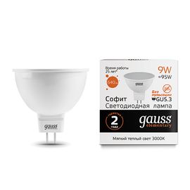 Лампа Gauss led MR16 9W GU5,3 2700K LD13519, фото 