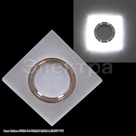 Встр. светильник 55031-9.0-001MN MR16+LED 3W WT, фото 