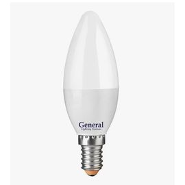 Лампа General GLDEN-CF-8-230-E14-6500 свеча, фото 