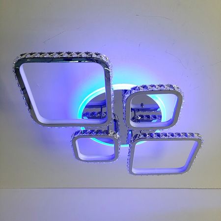Светильник светодиодный PL 8010/2+2 CHR 248W BL+YL, фото , изображение 2
