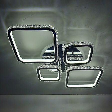 Светильник светодиодный PL 8010/2+2 CHR 248W BL+YL, фото , изображение 3