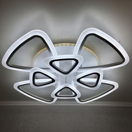 Светодиодная люстра 60176/4+4 RGB WH 171W, фото , изображение 4