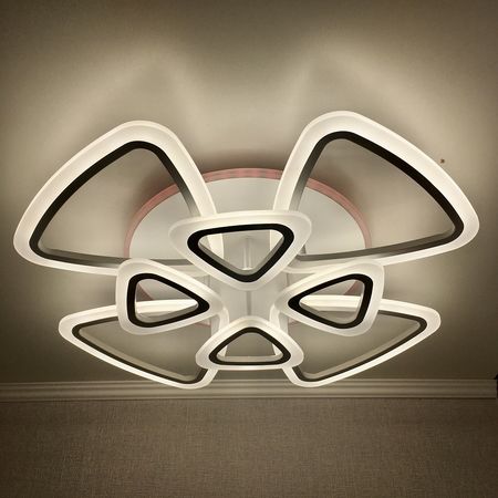 Светодиодная люстра 60176/4+4 RGB WH 171W, фото 