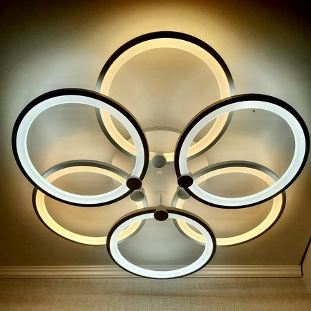 Светодиодная люстра 6600/3L+3L WT 120W, фото , изображение 5