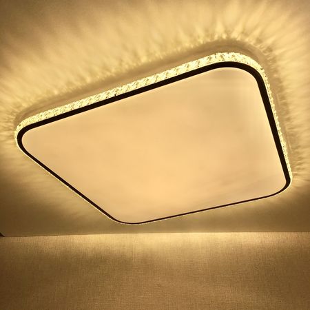 Управляемый светодиодный светильник Ambrella FF76 WH/CF белый/кофе 72W+30W D490*490*60 (ПДУ ИК), фото , изображение 4