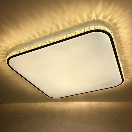 Управляемый светодиодный светильник Ambrella FF76 WH/CF белый/кофе 72W+30W D490*490*60 (ПДУ ИК), фото 