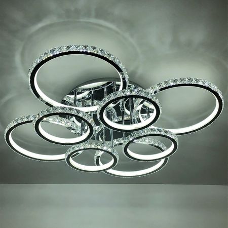 Светодиодная люстра MD60004/4+4 CR, фото , изображение 4