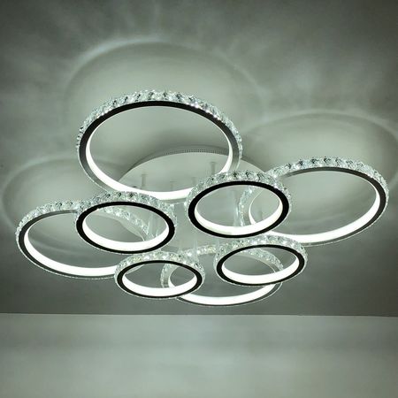 Светодиодная люстра MD60004/4+4 WT, фото , изображение 3