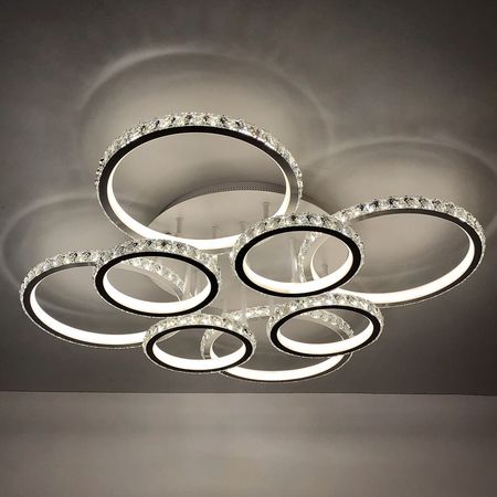 Светодиодная люстра MD60004/4+4 WT, фото , изображение 4