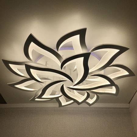 Светодиодная люстра 8028/10+5 WT 270W+15W, фото 
