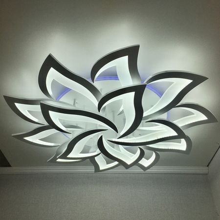 Светодиодная люстра 8028/10+5 WT 270W+15W, фото , изображение 5