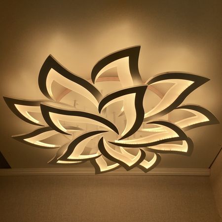 Светодиодная люстра 8028/10+5 WT 270W+15W, фото , изображение 4