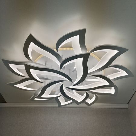 Светодиодная люстра 8028/10+5 WT 270W+15W, фото , изображение 2
