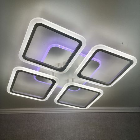 Светодиодная люстра LI8822/4A WH RGB 112W+8W(RGB), фото , изображение 3
