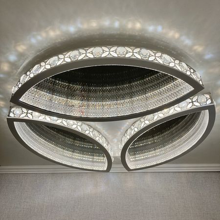 Светодиодная люстра FA9443 WH/CH 218W, фото , изображение 2