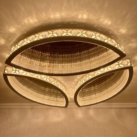 Светодиодная люстра FA9443 WH/CH 218W, фото , изображение 6