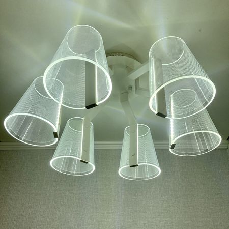Светодиодная люстра AK4031/6 WH 96W 600*290, фото , изображение 8