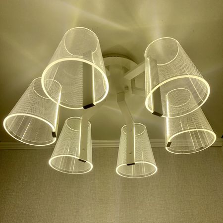 Светодиодная люстра AK4031/6 WH 96W 600*290, фото 