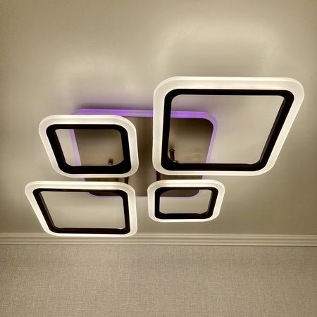 Светодиодная люстра LI8822/2+2 COF 88W+12W RGB, фото 