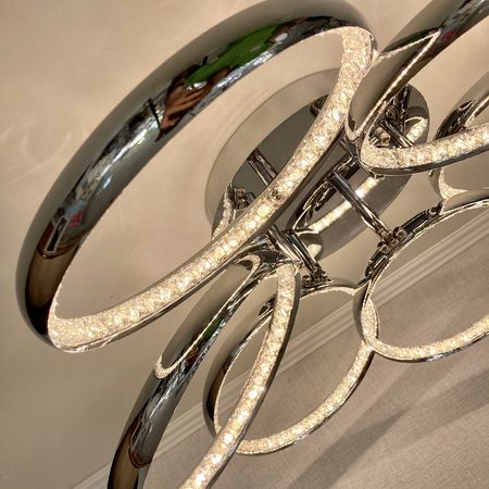 Светодиодная люстра MD60006/6 CH LED 2x96W, фото , изображение 4