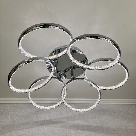Светодиодная люстра MD60006/6 CH LED 2x96W, фото , изображение 6