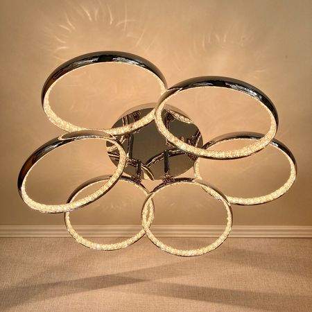 Светодиодная люстра MD60006/6 CH LED 2x96W, фото , изображение 3