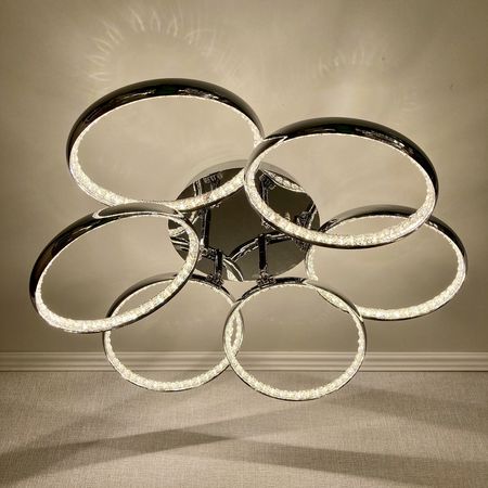 Светодиодная люстра MD60006/6 CH LED 2x96W, фото 