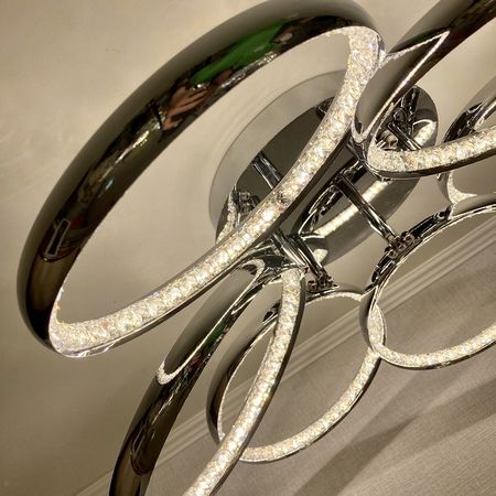 Светодиодная люстра MD60006/6 CH LED 2x96W, фото , изображение 7