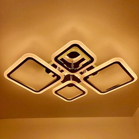 Светодиодная люстра 60152/2+2 CR RGB 100W, фото , изображение 6