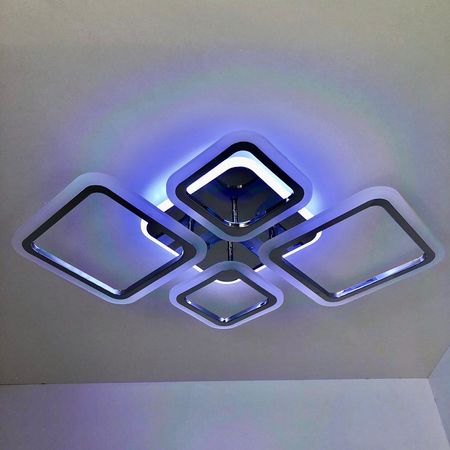 Светодиодная люстра 60152/2+2 CR RGB 100W, фото , изображение 4