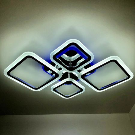Светодиодная люстра 60152/2+2 CR RGB 100W, фото , изображение 3