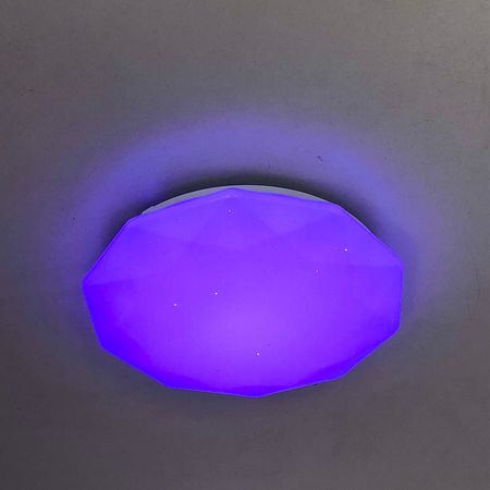 Светильник светодиодный "Glamour RGB" 96 W 3000-6500К, диммер, пульт, кант прозрачный, фото , изображение 4