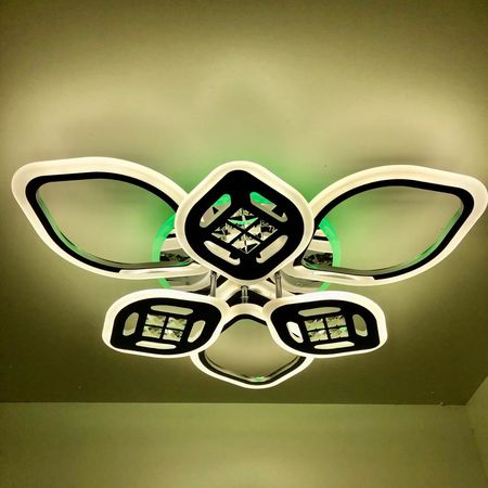 Светодиодная люстра А2077/3+3 CR, фото , изображение 9