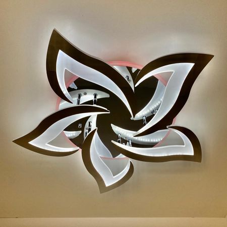 Светодиодная люстра 8028/5 CHR 90W+11W RGB, фото , изображение 4
