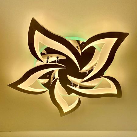 Светодиодная люстра 8028/5 CHR 90W+11W RGB, фото , изображение 6