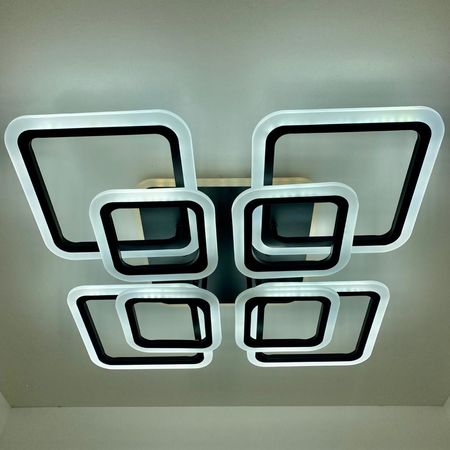 Светодиодная люстра LI 8822/4+4B BK 176W+10W RGB, фото , изображение 3