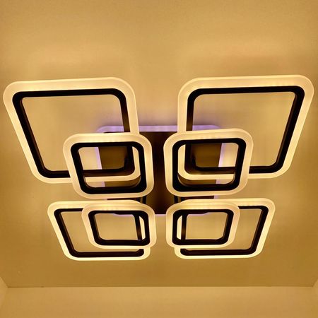 Светодиодная люстра LI 8822/4+4B BK 176W+10W RGB, фото , изображение 9