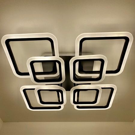 Светодиодная люстра LI 8822/4+4B BK 176W+10W RGB, фото , изображение 6