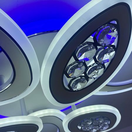 Светильник светодиодный 60236/6 RGB WH+CR LED 114+30W, фото , изображение 5