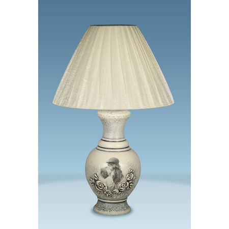 Настольная лампа 175.19 Милана декорированная, фото 