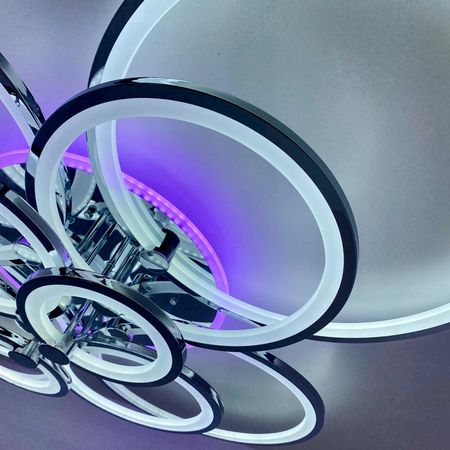 Светодиодная люстра 3010/10 CR/RGB, фото , изображение 3