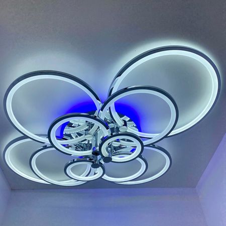 Светодиодная люстра 3010/10 CR/RGB, фото , изображение 7