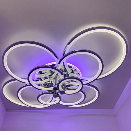 Светодиодная люстра 3010/10 CR/RGB, фото , изображение 5