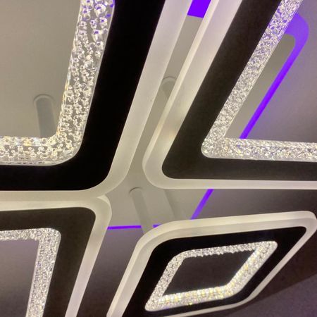 Люстра светодиодная ESTARES OVAL DOUBLE RGB 70W WT, фото , изображение 4