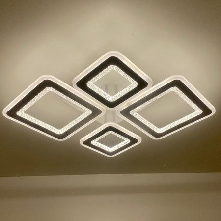 Люстра светодиодная ESTARES OVAL DOUBLE RGB 70W WT, фото , изображение 9