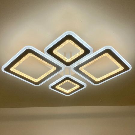 Люстра светодиодная ESTARES OVAL DOUBLE RGB 70W WT, фото 