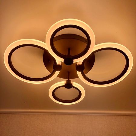 Люстра светодиодная 3009/2+2 COFFE 80W, фото , изображение 2