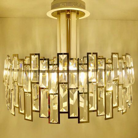 Подвесная люстра с хрусталем TR 5051 GD/WH, фото , изображение 9