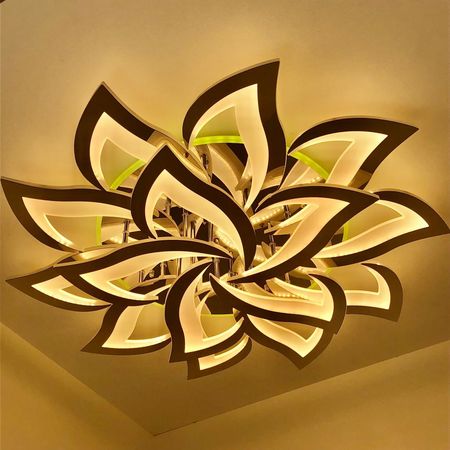 Светодиодная люстра 8028/10+5 CR 270W+15W RGB, фото , изображение 6