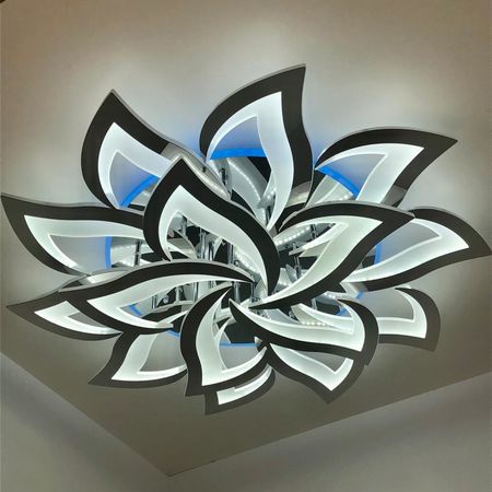 Светодиодная люстра 8028/10+5 CR 270W+15W RGB, фото , изображение 5
